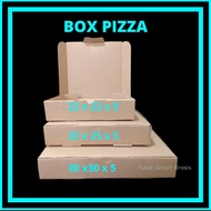- (10 pcs) Pizza Box Cardboard Size 22x22x5 25x25x5 30x30x5 cm pizza food clothes box hijab accessor
