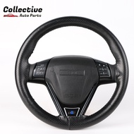 Collab 38cm DIY Car Steering Wheel Cover With Needles and Thread Artificial Soft Faux Leather Axia Myvi Civic Vios