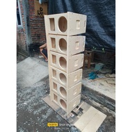 BOX SPEAKER LINE ARRAY 8 INCH SINGLE PLUS TWEETER 15MM SMOOTH 2 SIDES