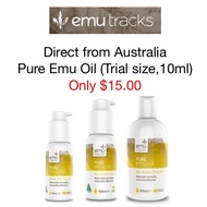 (Emu Tracks) Pure Emu Oil (Trial size 10ml) $15.00 only!! *Direct from Australia*