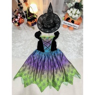 Second-Hand Children's Witch Costume**UK Work/Surbulge 7-8 Years Old/Chest Size 26 Inches** Colorful