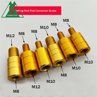 FORBETTER Net Head Adapter Fishing Part Fishing Accessories 10mm to 8mm 8mm to 10mm 8mm to 12mm M8/M