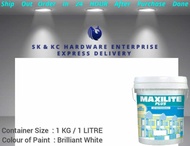[ READY STOCK / EXPRESS DELIVERY ] CAT PUTIH / WHITE PAINT ONLY 白色墙壁油漆 1 LITRE / 1L / SATU LITRE DUL