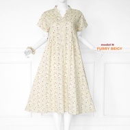 N Furry Beigy Model Negligee by Asma dailywear