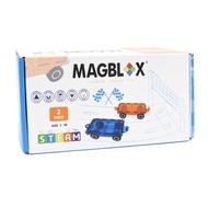 MAGBLOX 磁力車車  橘色+藍色  1組