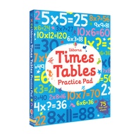 Usborne times tables practice pad childrens multiplication table practice activity manual mathematic