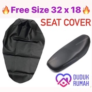 Universal Free Size Motorcycle Seat Cover Kulit Seat Sarung Kusyen