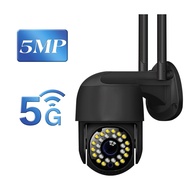 5MP 5G CCTV กล้องไร้สาย 5g กล้องวงจรปิด 360° Wifi Outdoor PTZ camera HD V380 Pro Camera สีเต็ม Night