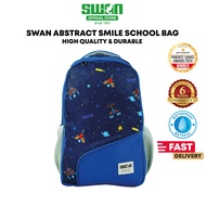 Swan Abstract 2 Smile (L1) School Bag Backpack - Aeroplane