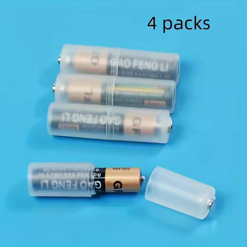 4pcs Battery Convertor Adapter Size AAA R03 To AA LR6 4 Pcs Durable High Quality