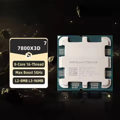 AMD Ryzen 7 7800X3D CPU Hot Sale R7 7800X3D Processor 5GHz 8-Core 16 Thread Socket AM5 Best Desktop 