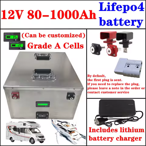 BMS 4S 12V 100Ah 80Ah 120Ah 150Ah 200Ah 300Ah 400Ah-1000Ah Lifepo4 Battery for 1200W Off-Grid UPS Bo