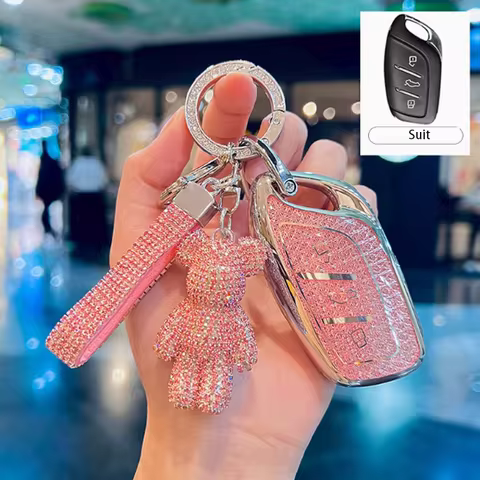 Diamond Pink Style for MG ZS HS GT MG4 MG5 MG6 Plus VE ZX EHS EZS 2022 2023 2024 Remote Smart Car Ke