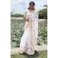 [1 MINUTE SAREE] NEW LINEN READYMADE SAREE