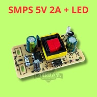 SMPS 5V 2A Adapter Module AC Input 220V 240V Output 5VDC 2A PCB Kit Ready for Solder Fuse Optocouple