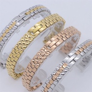 Solid cast stainless steel bracelet buckle watch strap in many sizes 8 10 12 14 16mm - G08