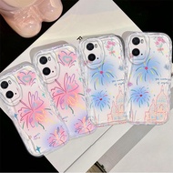 Casing For OPPO A76 A96 4G Realme 9i Cute Cartoon 3D Wave Silicone Fireworks Shockproof Cover TPU Cl