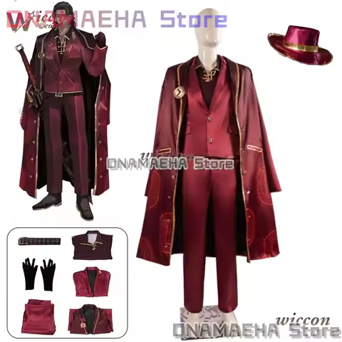 Game Limbus Company Lei Heng Cosplay Costume With Hat Lei Heng Cosplay Wig Outfit Halloween ONAMAEHA