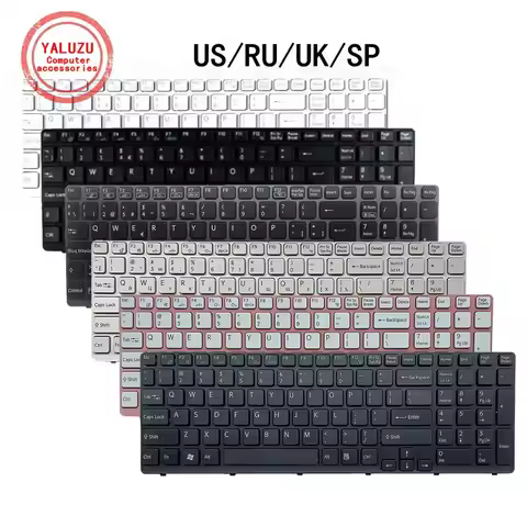US/UK/RU/SP Laptop Keyboard For SONY VAIO SVE15 SVE151 SVE151C11M SVE151E11T SVE1511SAC SVE151C11T S