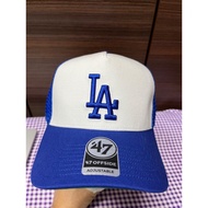 47 Offside LA Dodgers White Royal Blue Cap Adjustable Snapback