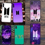 soft black Samsung Galaxy A32 4G A32 5G A41 A42 5G A51 A52 4G A52 5G A71 A72 4G Bts logo phone case