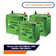 【Hot Sale】Amaron GO NS40 38B20L/ 1SN 46B24L/ 2SM 75D26L/ 3SM 95D31L