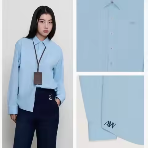 The Secret of Us LingOrm Ling Ling Kwong Personal New Product Same Style 2025 New Long Sleeve Shirt 