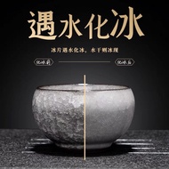 黑冰开片 品茗杯 冰裂茶杯 防烫 陶瓷主人杯 功夫茶具 茶盏 Handcrafted Anti-Scald Black Ice Glaze Crackle Tea Cup Chinese Cerami
