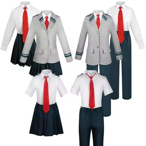 My Hero Academia Anime Midoriya Izuku Cosplay Costume Todoroki Shoto School Uniform Set Wig Suit Uni