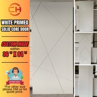 Wooden Door White Primed Solid Timber Core Door Thickness 38mm (WP213/WP230/CH01/WP228)