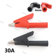 Red Black Crocodile Alligator Clips With 4mm Socket Banana Jack Test Clamp Wire Clip terminal 30A 20
