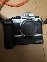 菲林相機 Nikon FM2 連 副廠電手柄 Nikkor 50 f2.0 AI