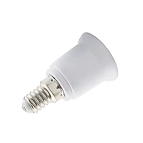 10pcs/lot E14-E27 Lamp Holder Converter Socket, Lamp Holder Adapter Light Bulb Plug Extender Good Qu
