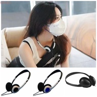 SUSANMY Headset, Metal Universal Earphones, Y2k 3.5mm Jack Retractable Vintage Head Mounted Headphon