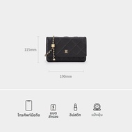 Elle | กระเป๋าสะพายข้างสำหรับผู้หญิง สายโซ่ลายควิลท์ สำหรับเดินทาง