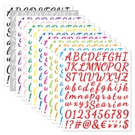 2.54cm Alphabet Sticker Alphabet Letter Sticker for kids  Alphanumeric Sticker