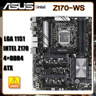Z170 Motherboard ASUS Z170-WS DDR4 64G 1151 Motherboard USB 3.1 M.2 HDMI 2.0 support 6th gen Core i3