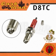 Spark Plug D8TC M12x19mm For Motorcycle Modenas Jaguh 175 Demak CG125 CG150 CG200 CG250 Engine ATV Q