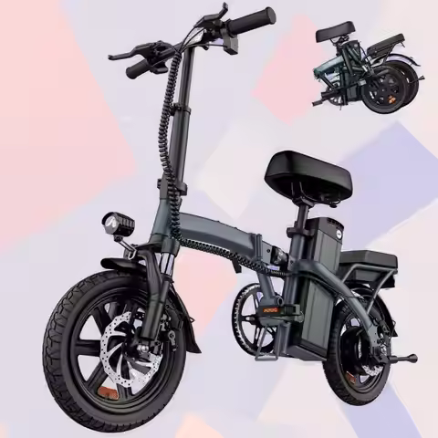 F1L Mini Folding E-bike Is Suitable For Teens And Adults, 500W Motor, 48V 7.5Ah Removable Battery, 1