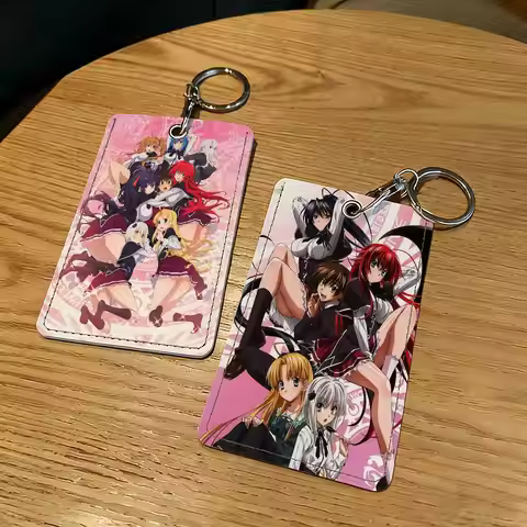 Anime High School DxD Card Holder Keychain Key Ring Door Lock Access Protective Case For Security Gi