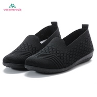 Vera Nevada Sepatu FlyKnit Flat Slip On Wanita Shoes A24
