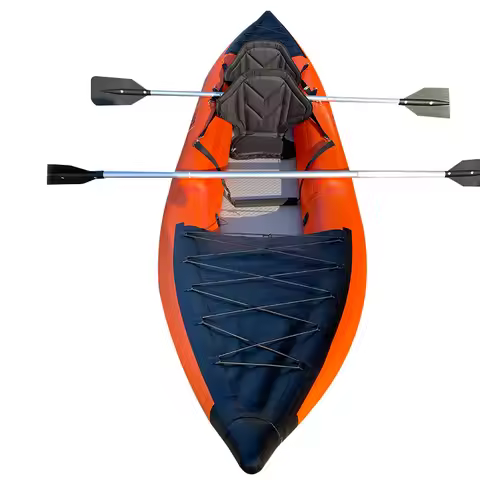 2-Person Inflatable Dugout Canoe, Fishing Kayak with Paddles 2025