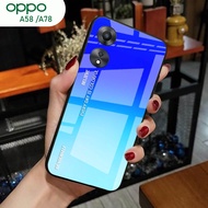 [A17] Oppo A58 Case A78/ - Oppo A58 Glitter Glass Softcase A78/ Oppo A58 Mobile Phone Case A78/ - Op