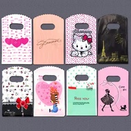 9x16cm Fashion Printed Plastic Bags Fancy Boutique Plastic Bag 50pcs Per Pack Plastic Bag Plastic Pa
