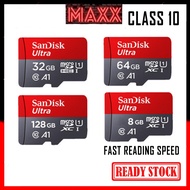 READY STOCK Sandisk Micro SD Card 8GB/16GB/64GB/128GB