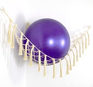 Diocos Exercise Ball Holder Yoga Ball Rack Corner Hanging Storage Net or Hammock for Fitness Ball Ba