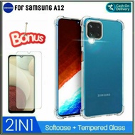 Soft Case Samsung A12 Free Tempered Glass Samsung Galaxy A12