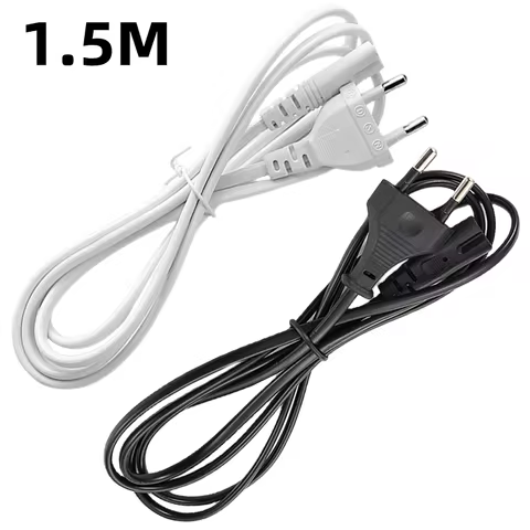 1.5M EU Power Cable 2Pin IEC320-C7 US Extension Cord For Dell Laptop Charger Canon Epson Printer Rad