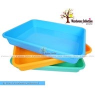 Square Tray No. = 4 (35.5Cm x 27.5Cm x 5Cm) Paper Size F4/ Plastic Tray / Serving Tray / Layer Tray