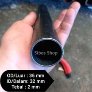 Seamless Iron Pipe | OD 36mm ID 32mm Thickness 2mm Length 20cm to 140cm